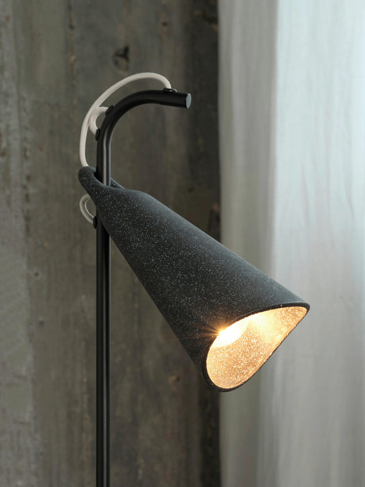 STEHLEUCHTE 25/120 cm    - Schwarz, Basics, Kunststoff/Metall (25/120cm) - Osram