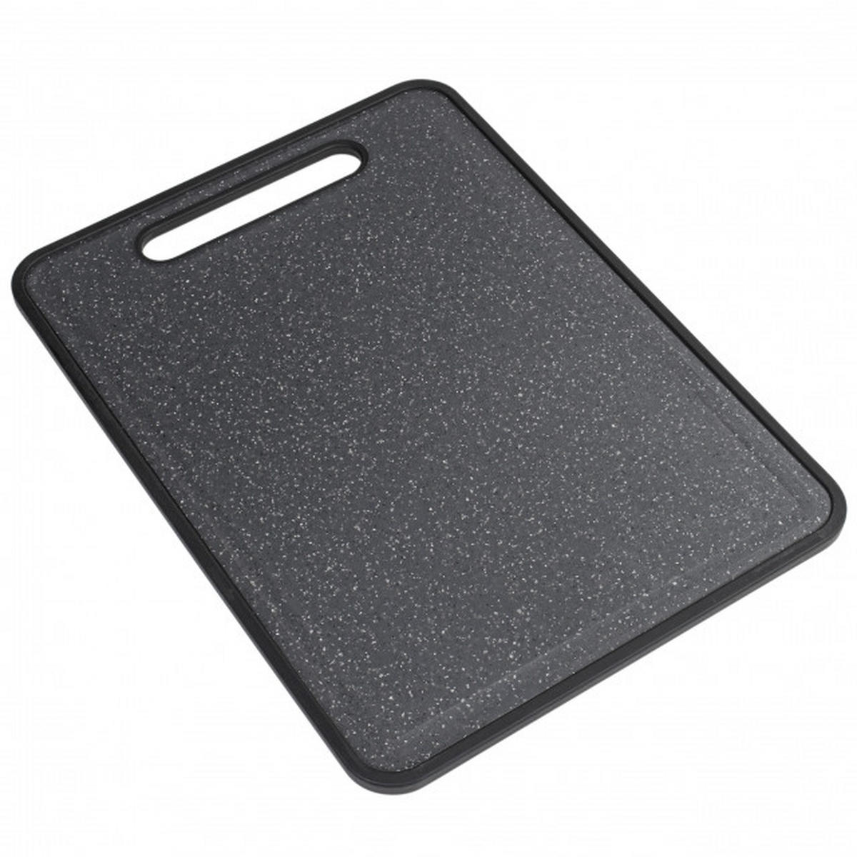 SCHNEIDEBRETT Kunststoff  - Schwarz, Basics, Kunststoff (36/26cm) - Justinus