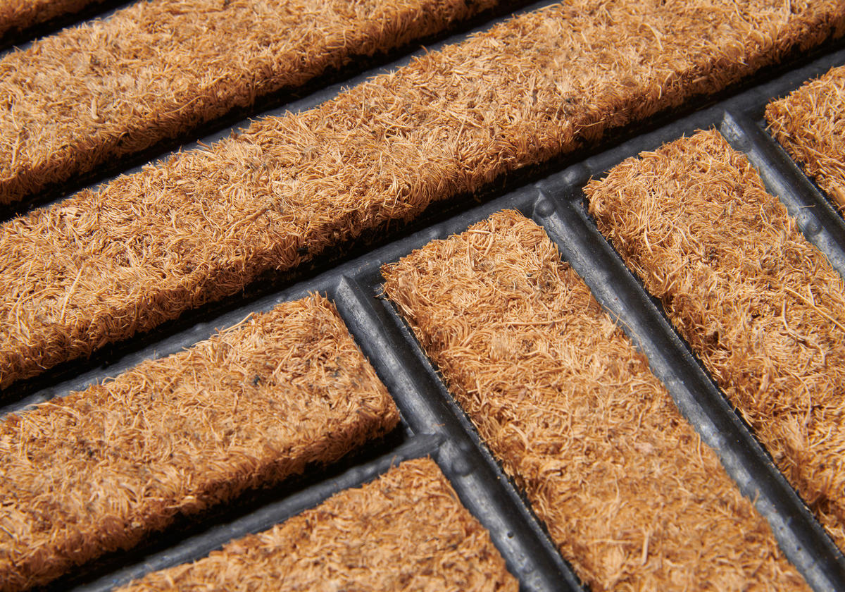 KOKOSMATTE  45/75 cm  Schwarz, Hellbraun  - Hellbraun/Schwarz, Basics, Naturmaterialien/Kunststoff (45/75cm) - Hanse Home