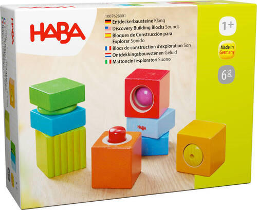 BAUSTEINE - Multicolor, Basics, Holz/Kunststoff (4/4/4cm) - Haba