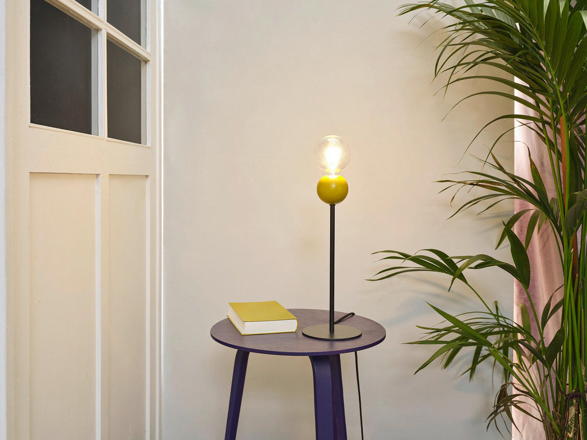 TISCHLEUCHTE 15/40 cm   - Gelb, Design, Metall (15/40cm) - Osram