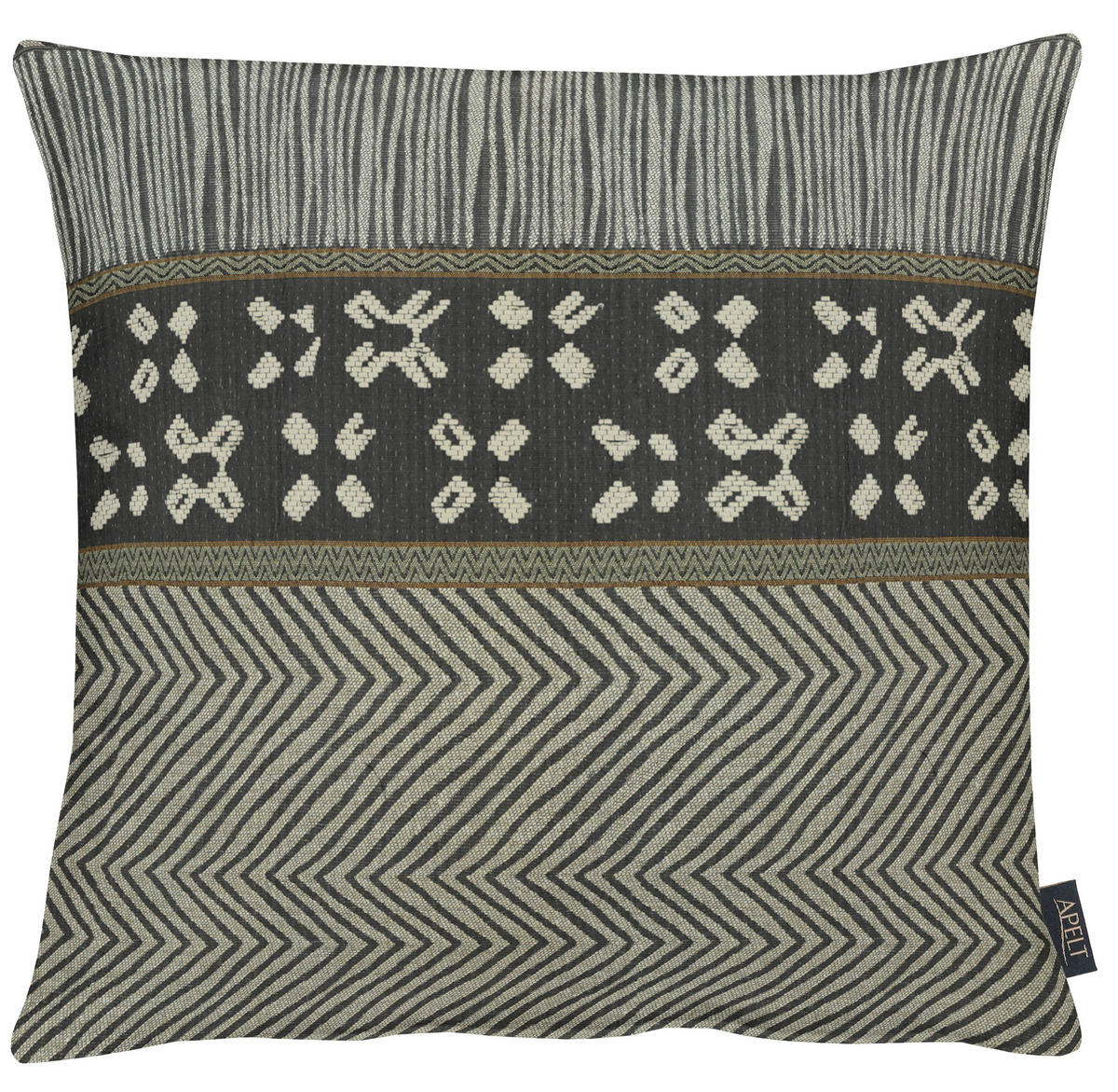 KISSENHÜLLE Ontario 49/49 cm  - Greige/Braun, LIFESTYLE, Textil (49/49cm) - Ambiente