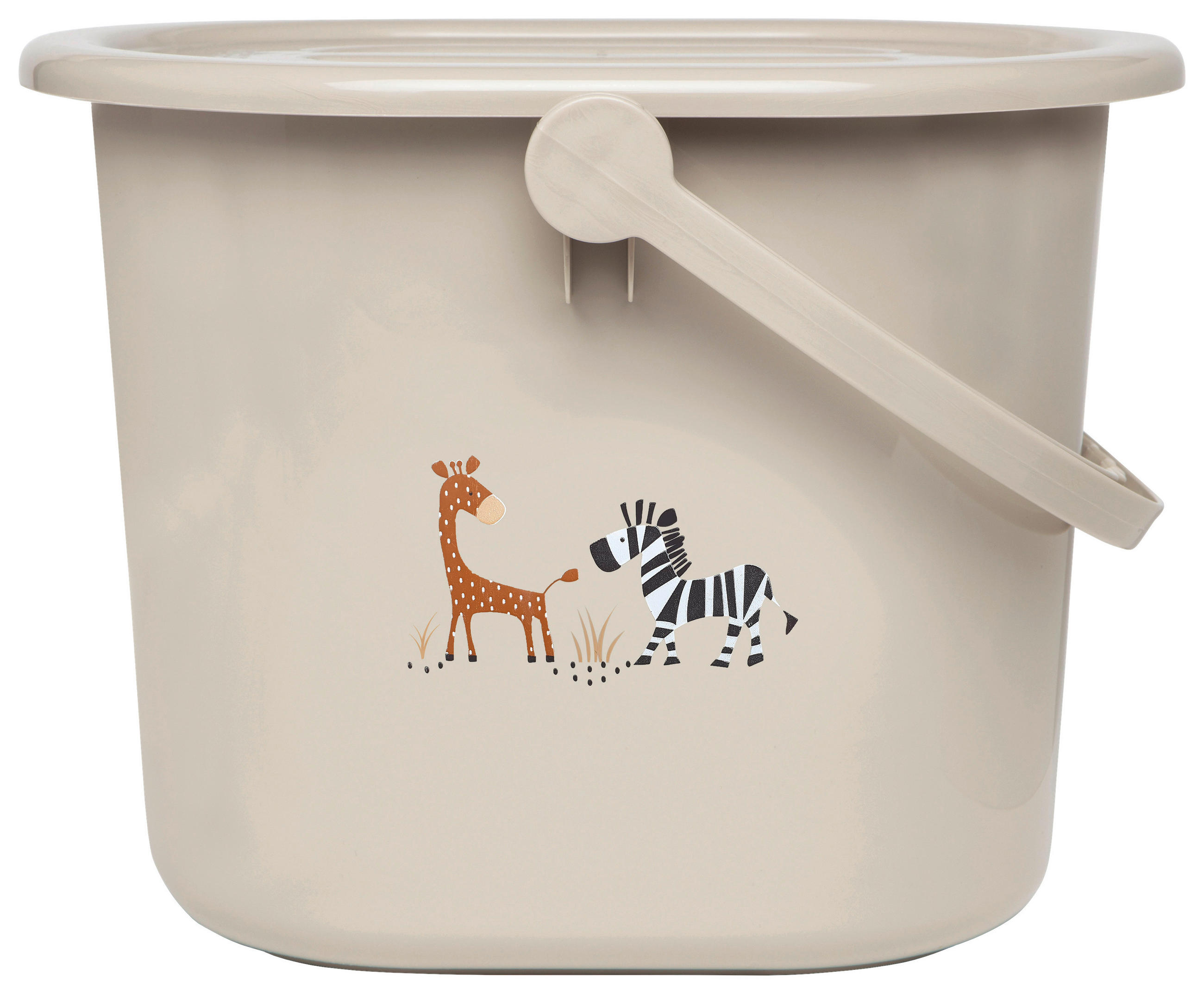 WINDELEIMER   STEPPE  - Taupe, Basics, Kunststoff (36,5/32/28cm) - Bebe Jou