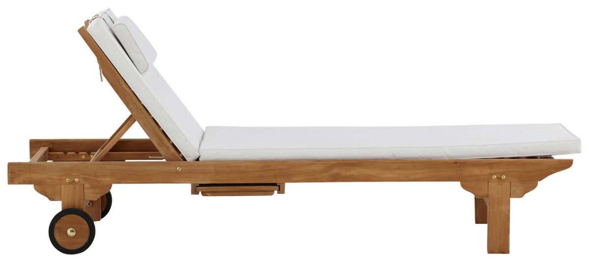 SONNENLIEGE 200/33/65 cm Teakholz  - Teakfarben, KONVENTIONELL, Holz (200/33/65cm) - Gardenson