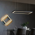 LED-DECKENLEUCHTE 50/50/8 cm    - Schwarz, Trend, Kunststoff/Metall (50/50/8cm) - Novel