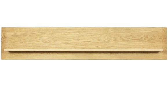 WANDBOARD Eiche massiv Eichefarben  - Eichefarben, Natur, Holz (165/32/20cm) - Linea Natura