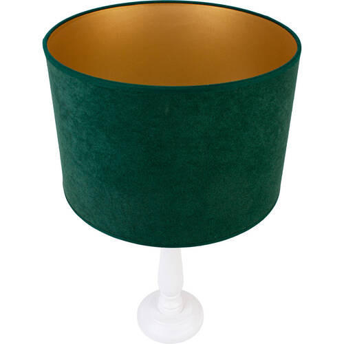 TISCHLEUCHTE 30/51 cm   - Waldgrün/Weiß, Basics, Holz (30/51cm)