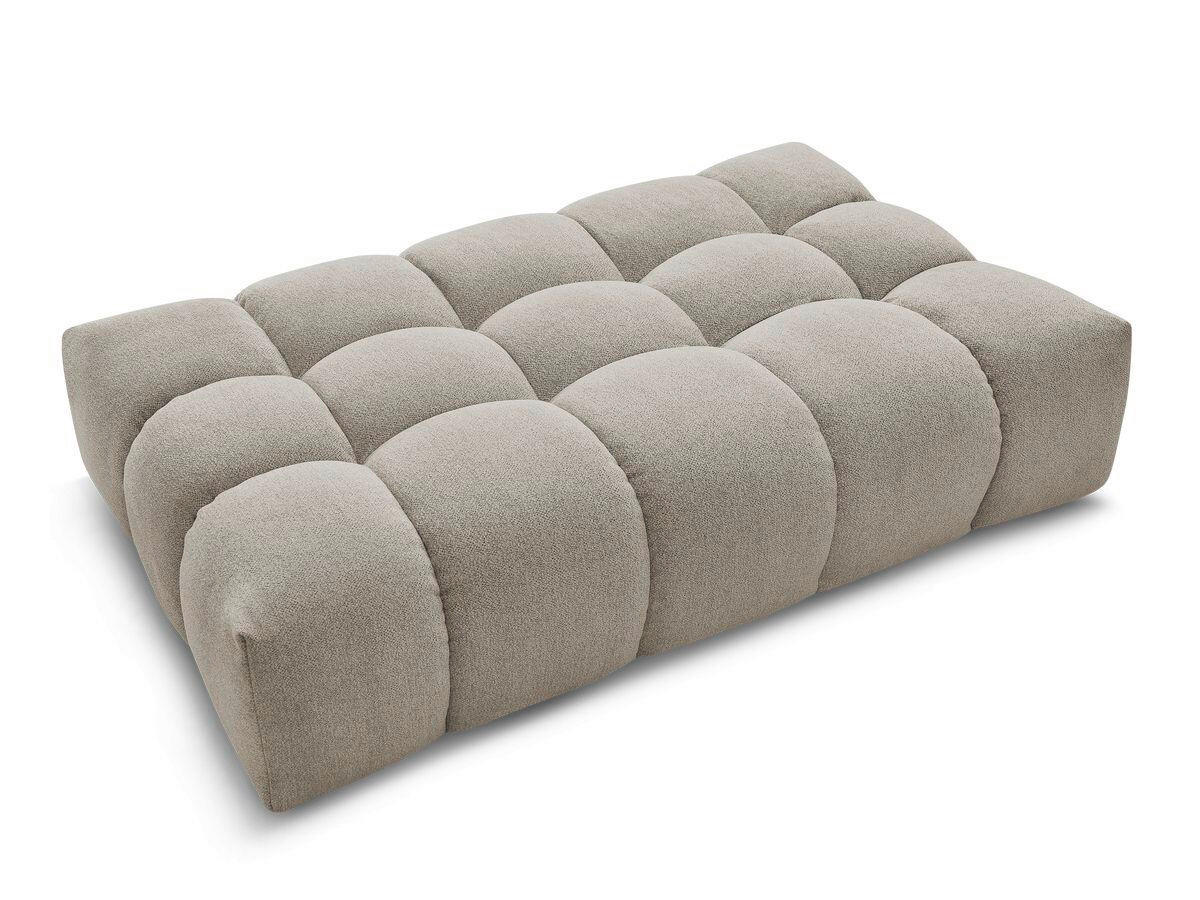 HOCKER EVEREST Flachgewebe Taupe  - Taupe/Schwarz, MODERN, Kunststoff/Textil (166/100/40cm)
