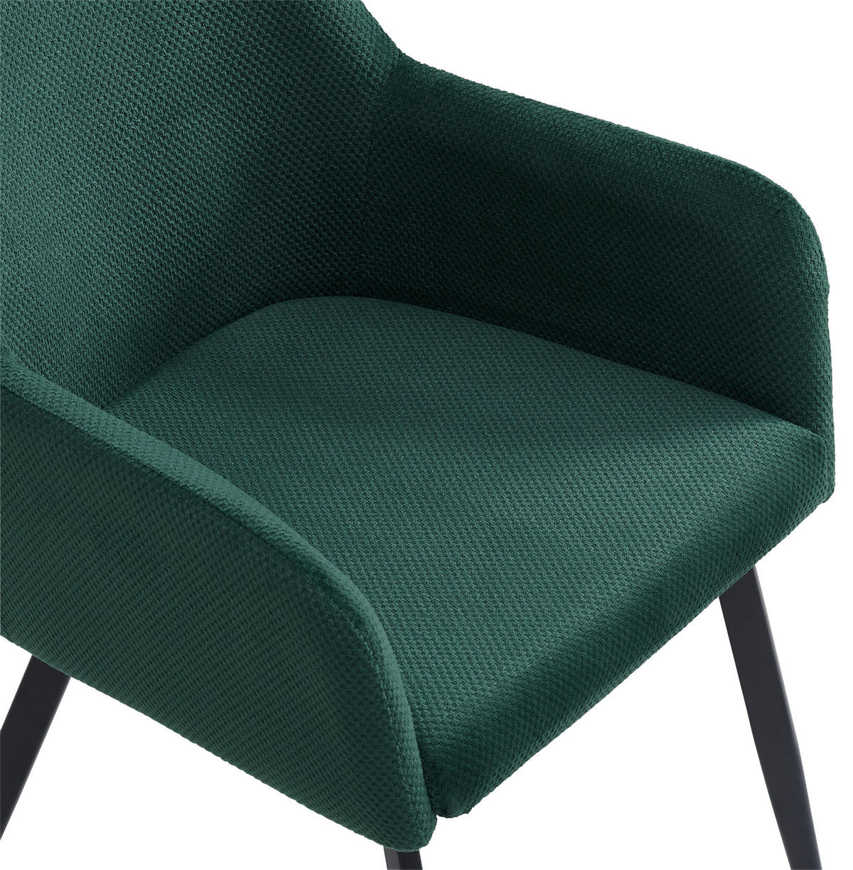ŽIDLE S PODRUČKAMI, železo, tkaná látka, černá, zelená - černá/zelená, Lifestyle, kov/textil (56/87/60cm) - MID.YOU