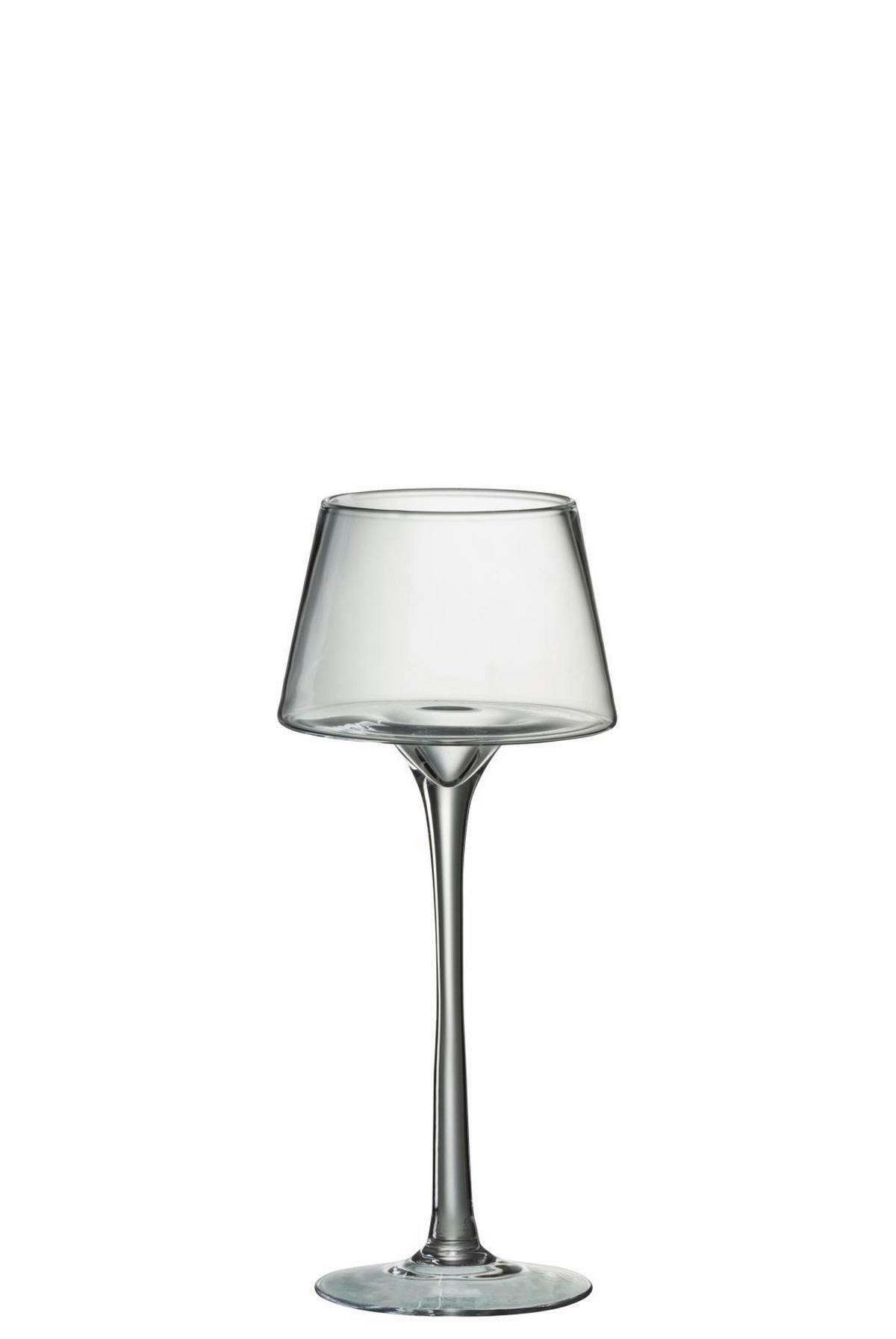 KERZENHALTER - Transparent, Basics, Glas (15/15/35cm) - Ambia Home