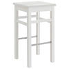 BARHOCKER Weiß Kiefer massiv  - Weiß, ROMANTIK / LANDHAUS, Holz (41/74,5/41cm) - Boxxx