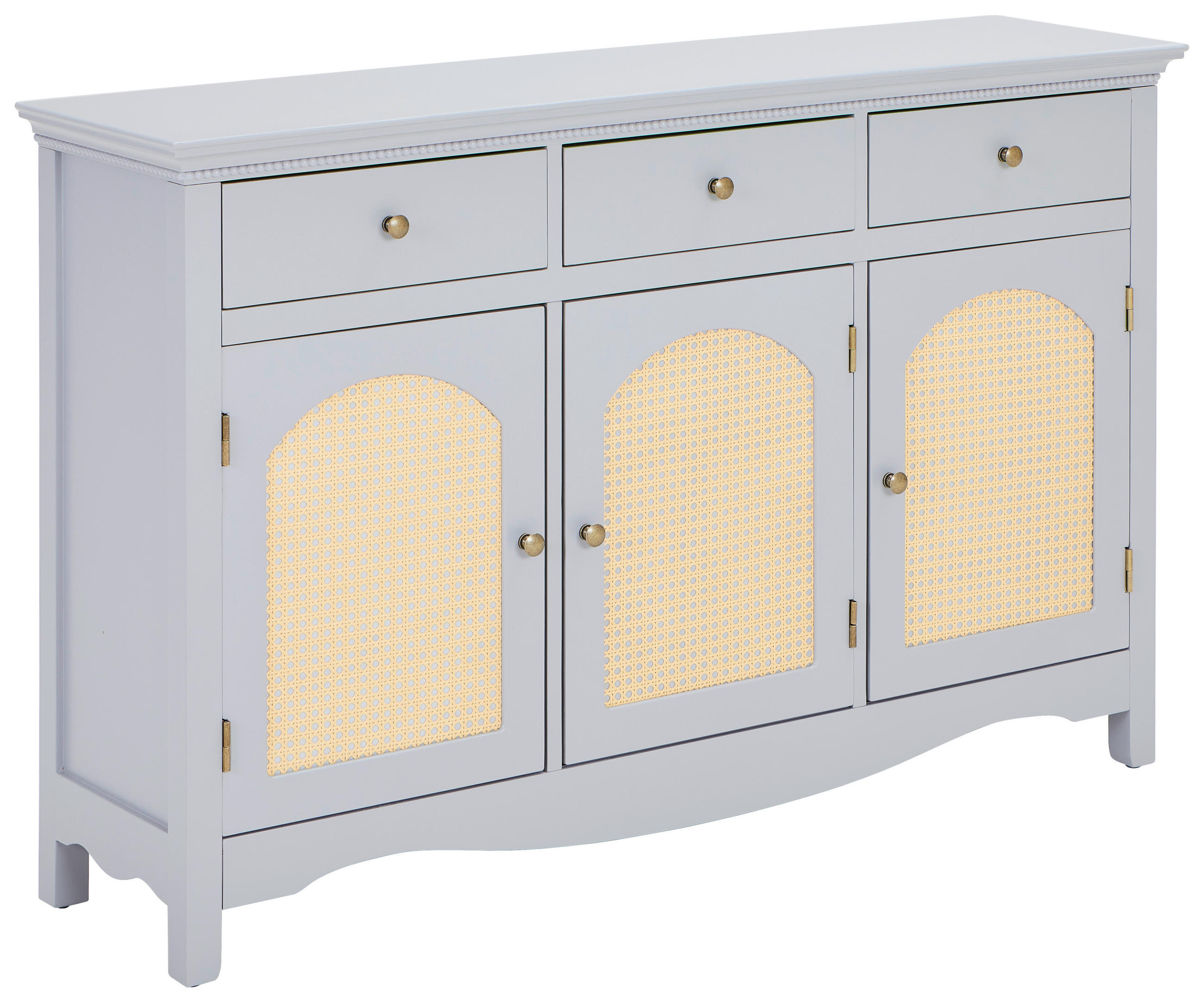 SIDEBOARD  in 132/85/35 cm  - Goldfarben/Naturfarben, Design, Holzwerkstoff/Kunststoff (132/85/35cm) - MID.YOU