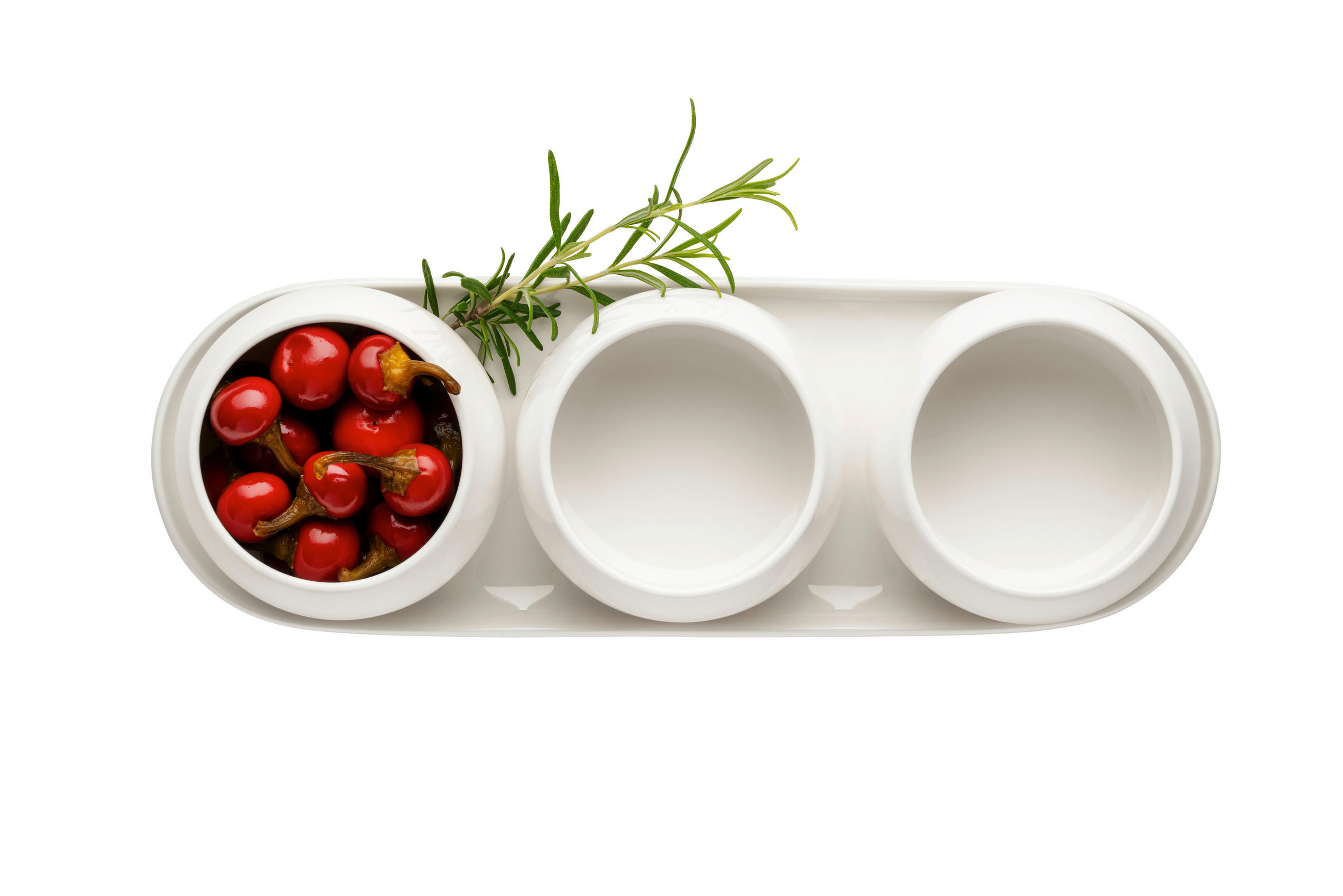 SNACKSCHALENSET TAYA  - Weiss, Basics, Keramik - Mäser