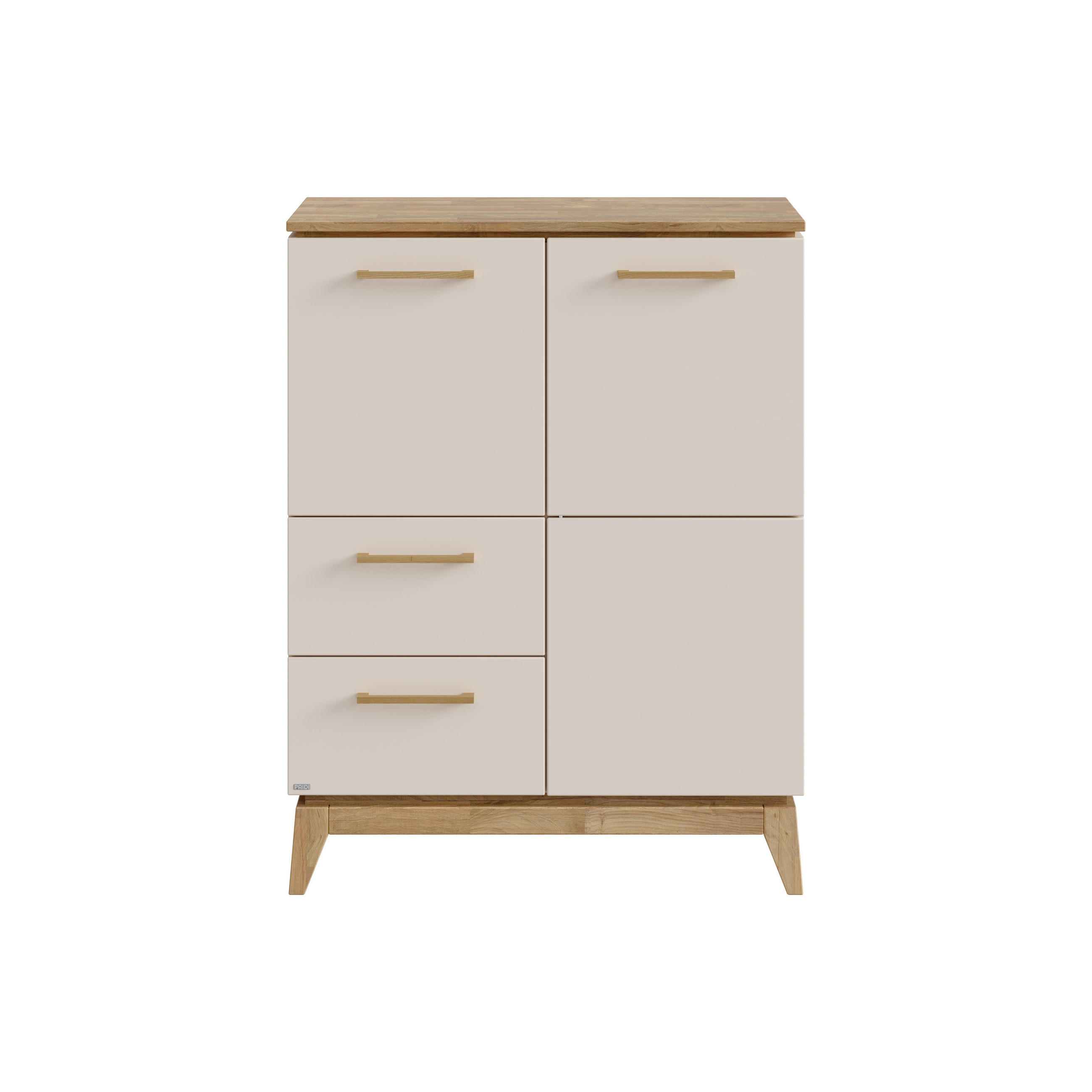 Paidi Highboard Stiene Eiche, Beige 95.20x123.10x39.60 cm