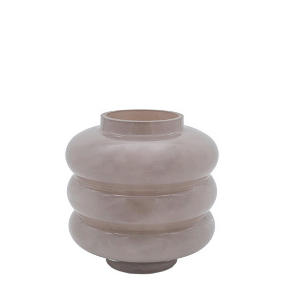 VASE  - Grau, Basics, Glas (18/18cm)