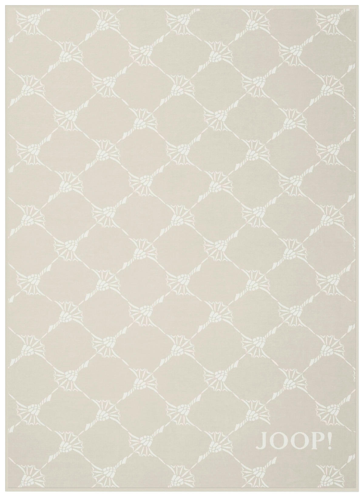 DECKE 125/170 cm  - Sandfarben/Weiß, Basics, Textil (125/170cm) - Joop!