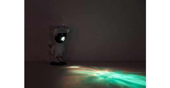 LED-DEKOLEUCHTE Astronaut 12/13/23 cm  - Weiß/Grau, Design, Kunststoff (12/13/23cm) - Novel