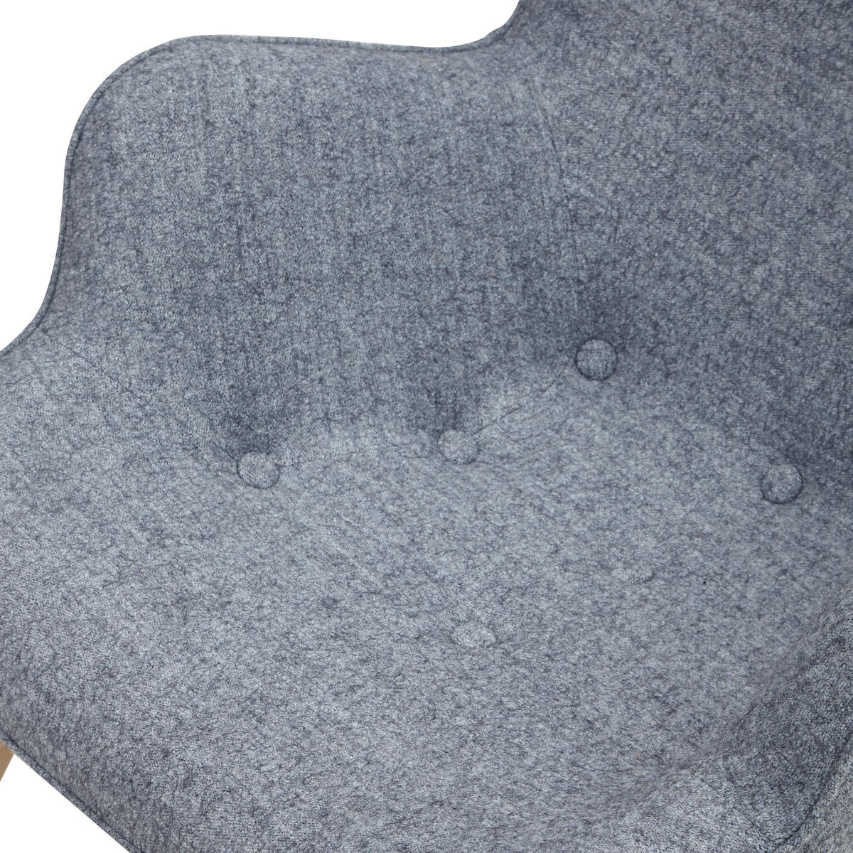 SESSEL in Webstoff Grau  - Eichefarben/Grau, MODERN, Textil/Metall (80/92/99cm) - Livetastic