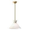 HÄNGELEUCHTE Alora Mood 22,9/35,8 cm   - Goldfarben, KONVENTIONELL, Glas/Metall (22,9/35,8cm) - Elstead Lighting