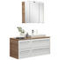 BADEZIMMER - Eichefarben/Weiß, Design, Glas/Keramik (125cm) - Sadena BADEZIMMER - Eichefarben/Weiß, Design, Glas/Keramik (125cm) - Sadena