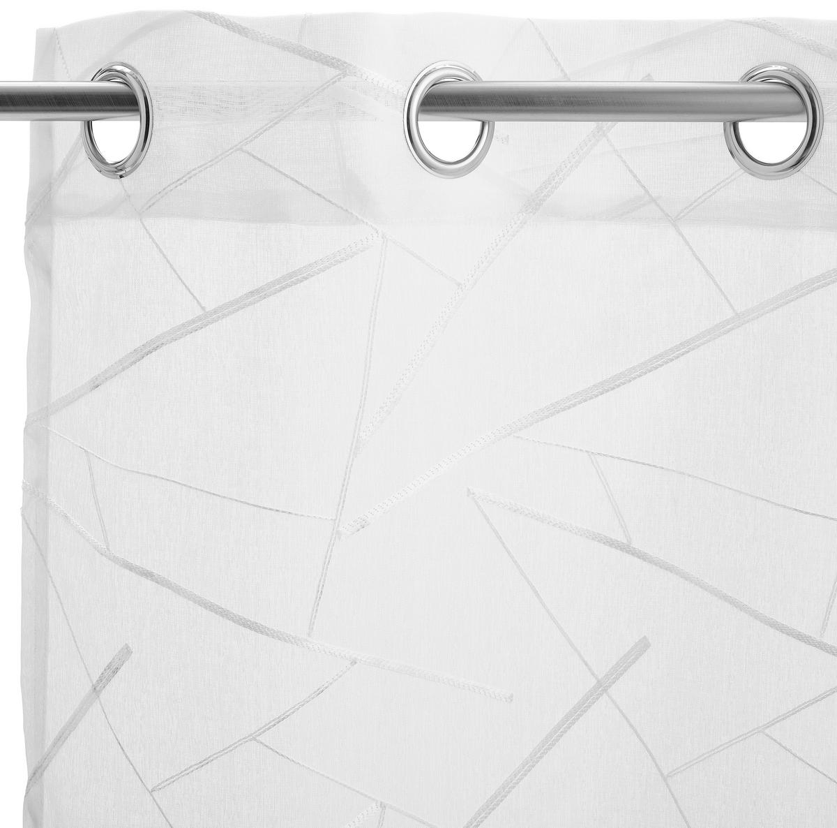 ÖSENSCHAL GRAPHIK halbtransparent 140/245 cm   - Weiß, Design, Textil (140/245cm) - Esposa