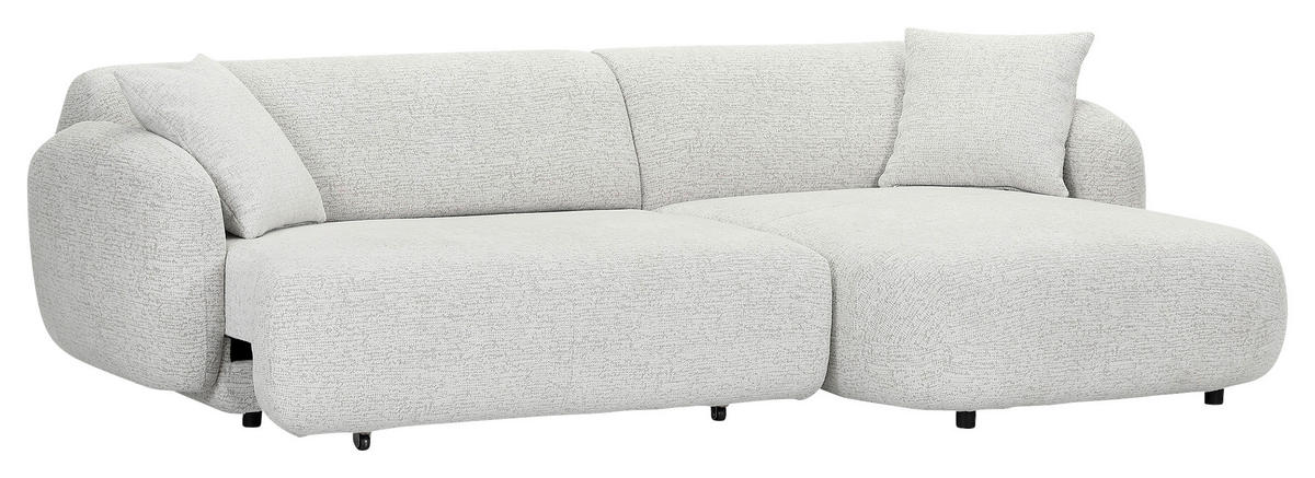ECKSOFA Flachgewebe Creme, Beige  - Beige/Creme, Modern, Kunststoff/Textil (275/162cm) - Carryhome