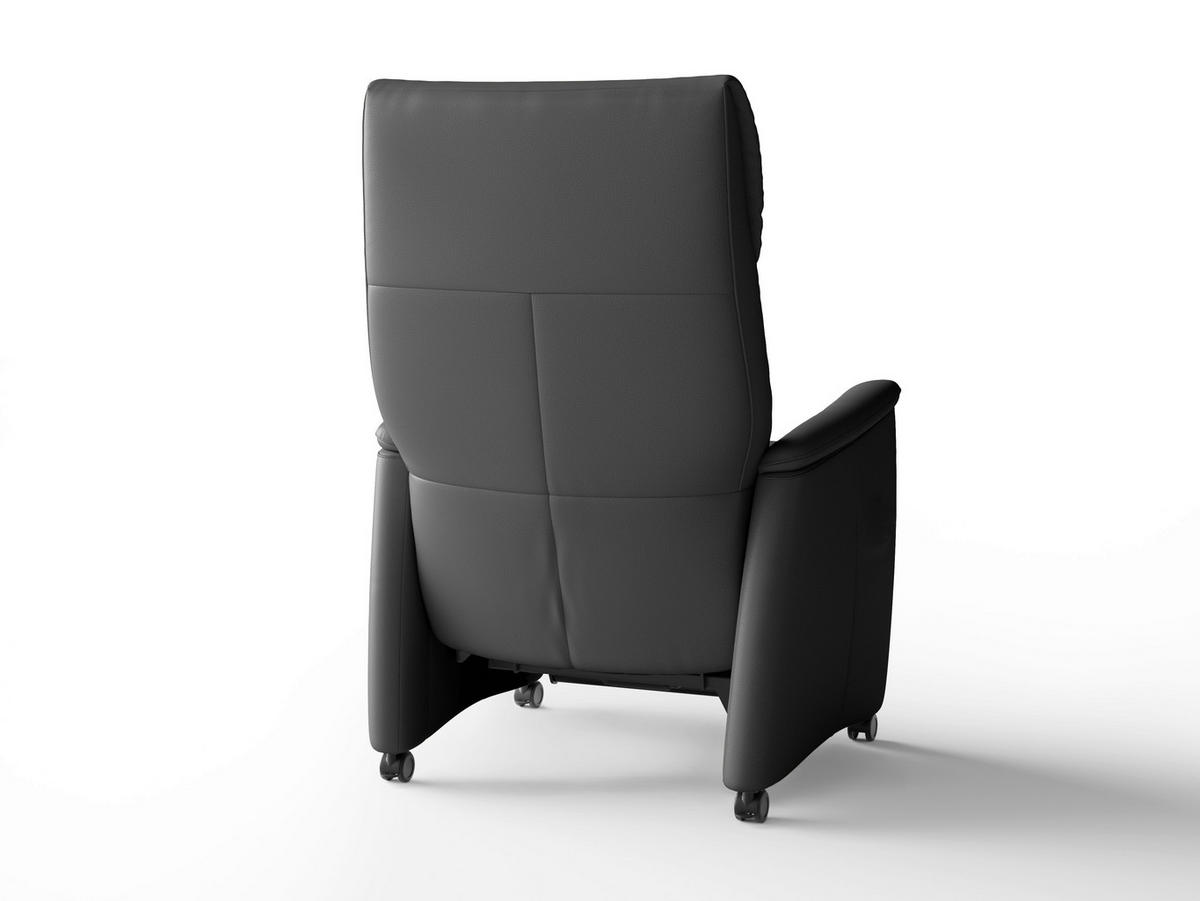 RELAXSESSEL Leder Schwarz  - Schwarz, Basics, Leder/Kunststoff (76/110/84cm) - Sit & More