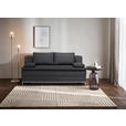 BOXSPRINGSOFA Centa in Webstoff Anthrazit Modern  - Chromfarben/Anthrazit, Design, Textil/Metall (200/93/107cm) - Novel