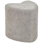 HOCKER Vliesstoff, Bouclé Grau  - Grau, Trend, Textil (41/44/41cm) - Xora