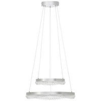 LED-HÄNGELEUCHTE 50/150 cm  - Alufarben, Design, Kunststoff/Metall (50/150cm)