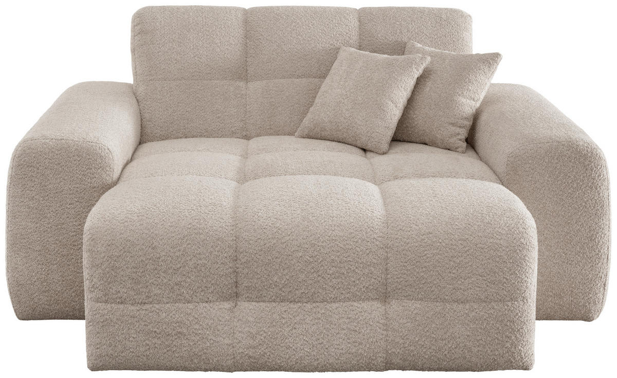 XXL-SESSEL - Beige/Schwarz, MODERN, Kunststoff/Textil (181/87/155cm) - Livetastic