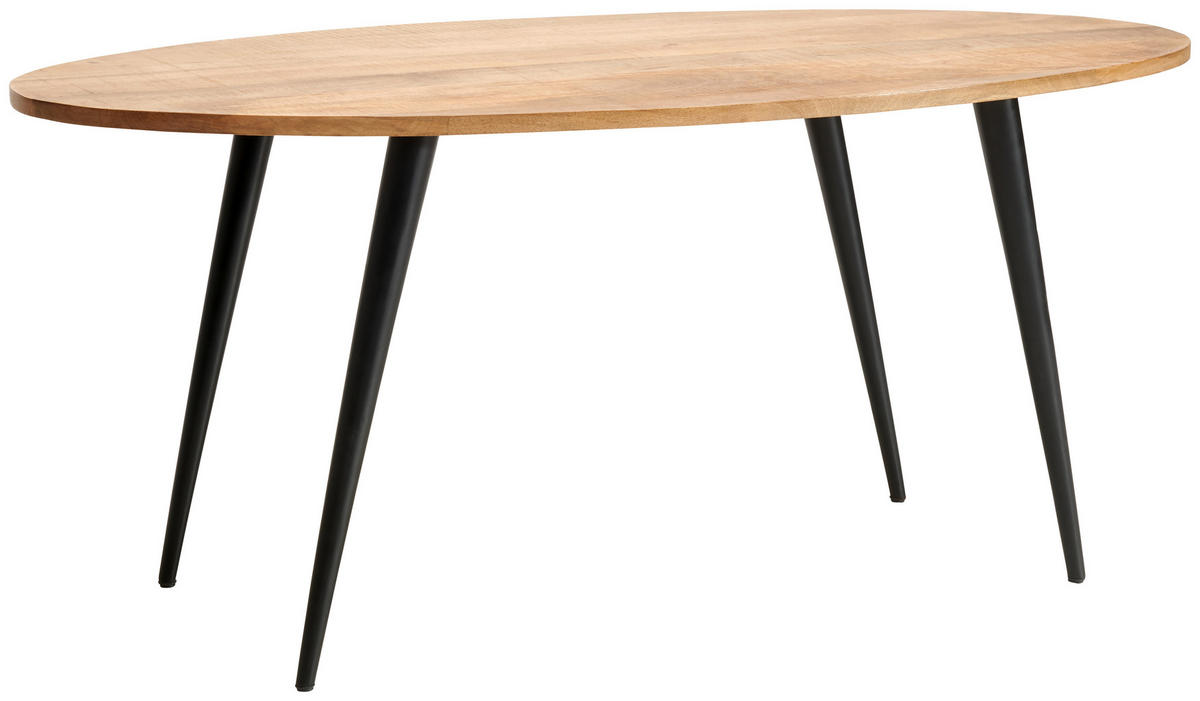 ESSTISCH Holz, Metall   - Naturfarben, Natur, Holz/Metall (175/76/90cm) - MID.YOU