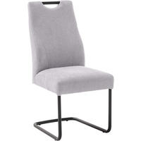 SCHWINGSTUHL  in Aluminium Flachgewebe  - Ecru/Schwarz, MODERN, Textil/Metall (50/103/63cm) - Carryhome