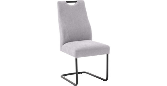 SCHWINGSTUHL in Aluminium Flachgewebe - Ecru/Schwarz, MODERN, Textil/Metall (50/103/63cm) - Carryhome