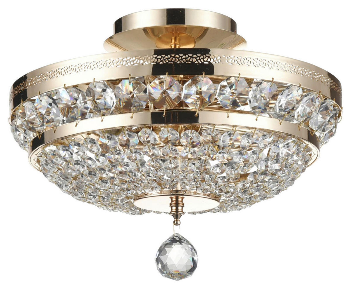 KRONLEUCHTER 32/21/32 cm   - Goldfarben, Basics, Glas/Metall (32/21/32cm) - MAYTONI