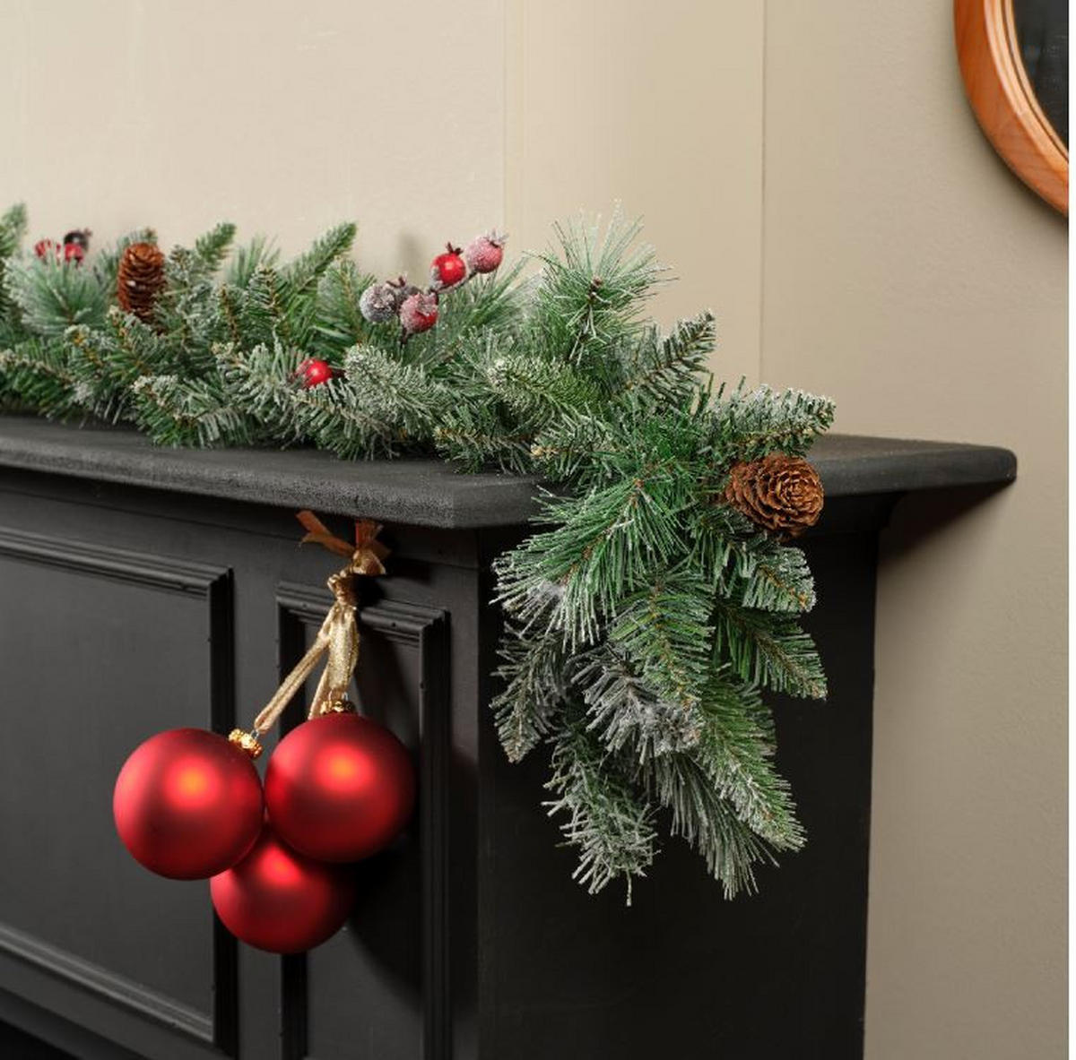 BOŽIĆNA GIRLANDA - bijela/zelena, Basics, metal/plastika (20/270cm) - X-Mas
