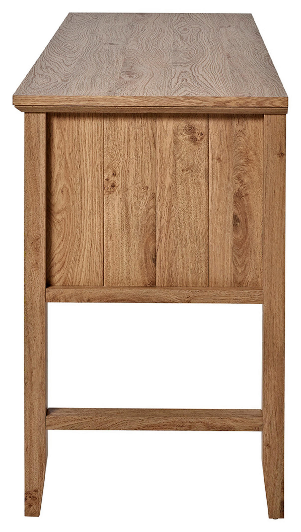 SCHREIBTISCH 120/50/79 cm Eichefarben Stauraum, in verschiedenen Holz-Dekoren erhältlich  - Eichefarben/Silberfarben, MODERN, Holzwerkstoff/Metall (120/50/79cm) - Livetastic