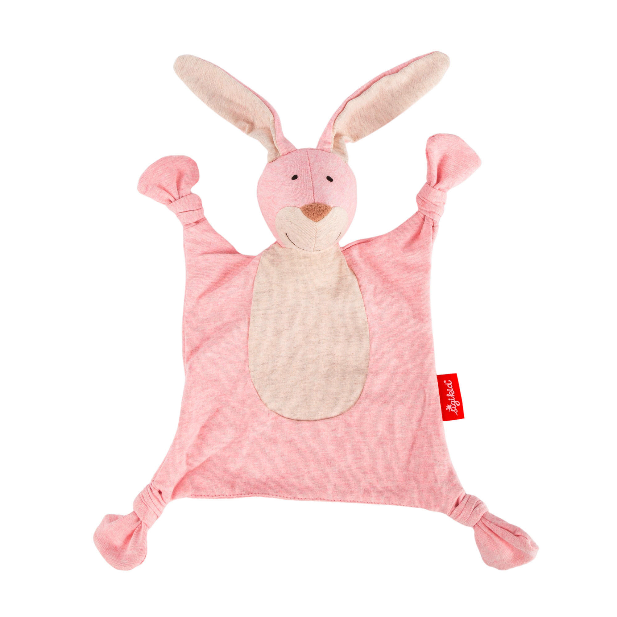 SCHMUSETUCH - Hellrosa/Weiß, Basics, Textil (22/26/9cm) - Sigikid
