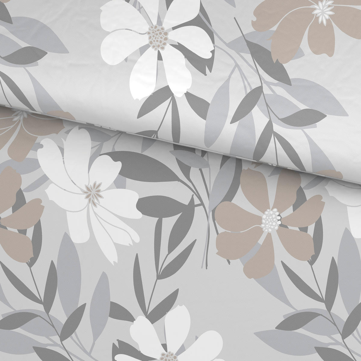 BETTWÄSCHE Mikrofaser 140/200 cm  - Grau, Textil (140/200cm) - Boxxx