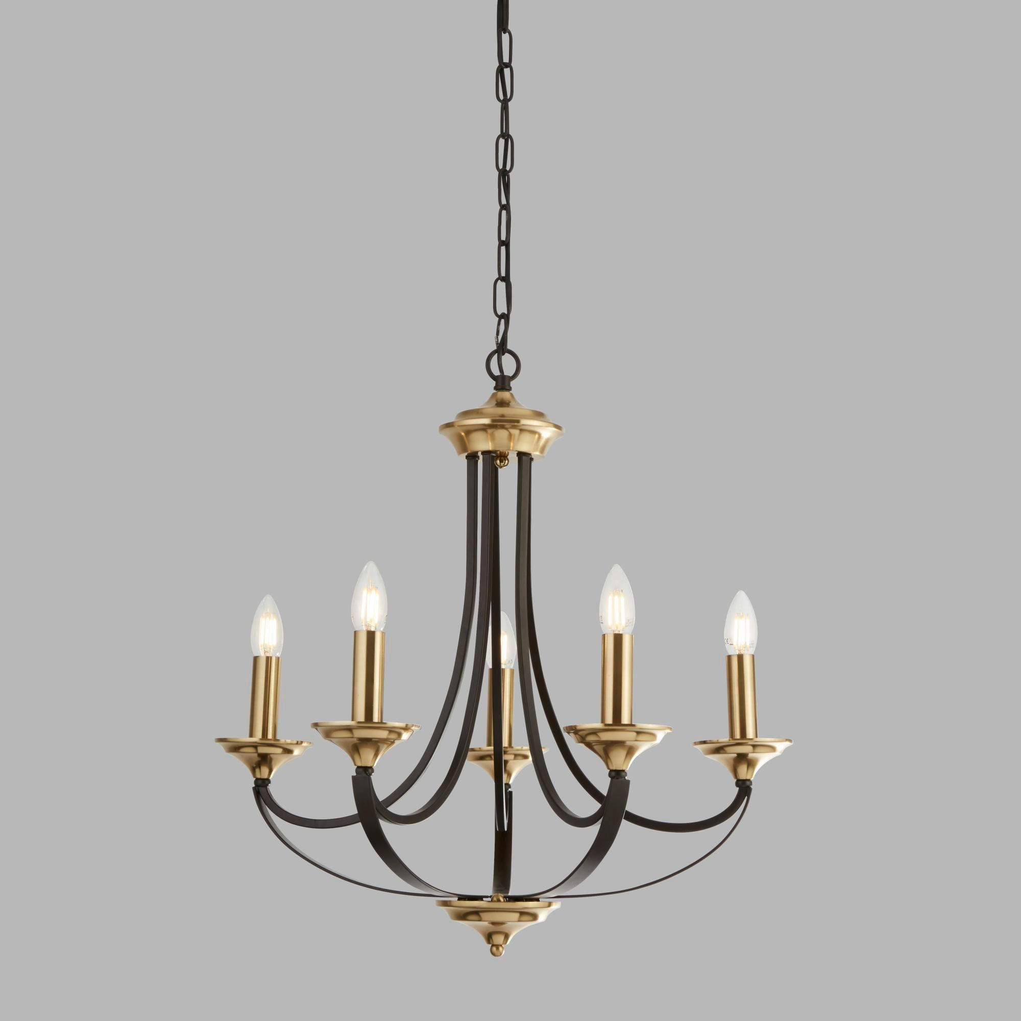 HÄNGELEUCHTE Belfry 58/58/62 cm   - Bronzefarben/Braun, ROMANTIK / LANDHAUS, Metall (58/58/62cm) - Searchlight