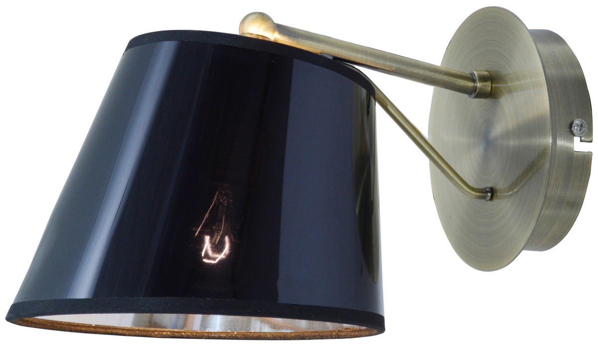 VÄGGLAMPA Cortez 25/15/15 cm   - stålfärgad/kromfärg, Klassisk, metall/glas (25/15/15cm)