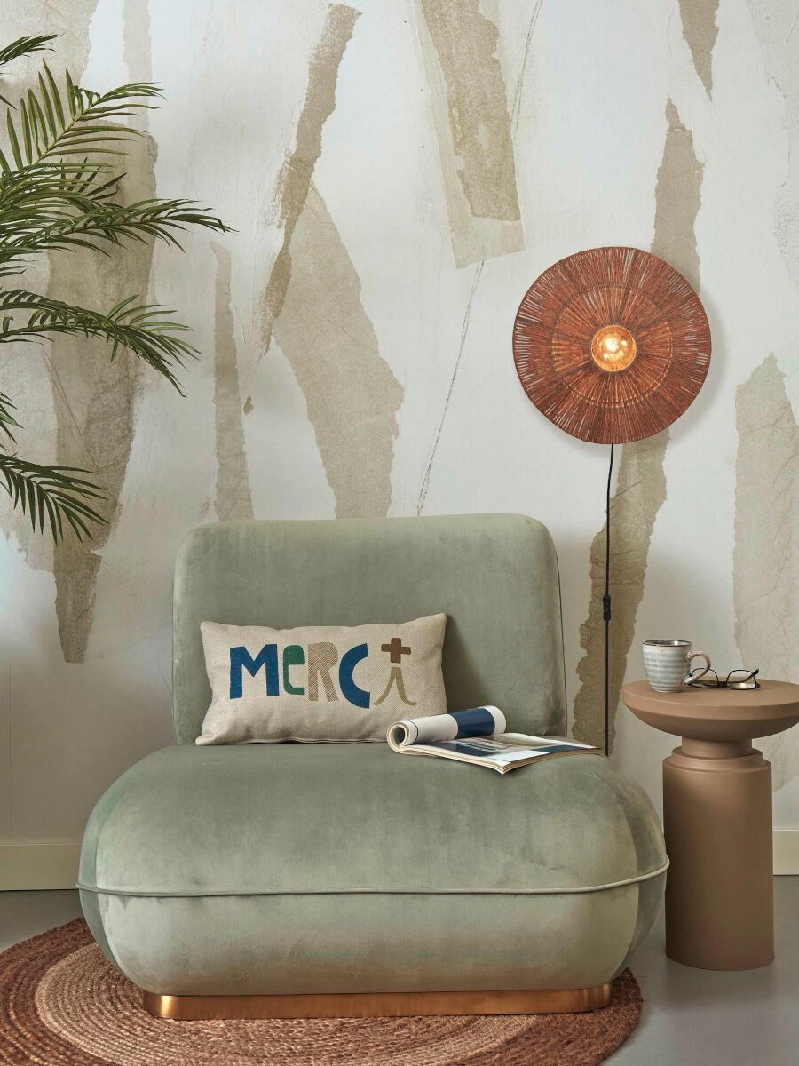 WANDLEUCHTE GOOD&MOJO 12/40/40 cm - Naturfarben, Trend (12/40/40cm) - Good & Mojo