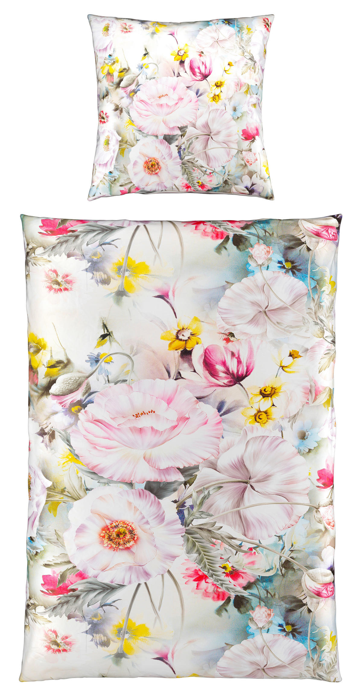 WENDEBETTWÄSCHE Satin 135/200 cm  - Weiß, KONVENTIONELL, Textil (135/200cm) - Esposa