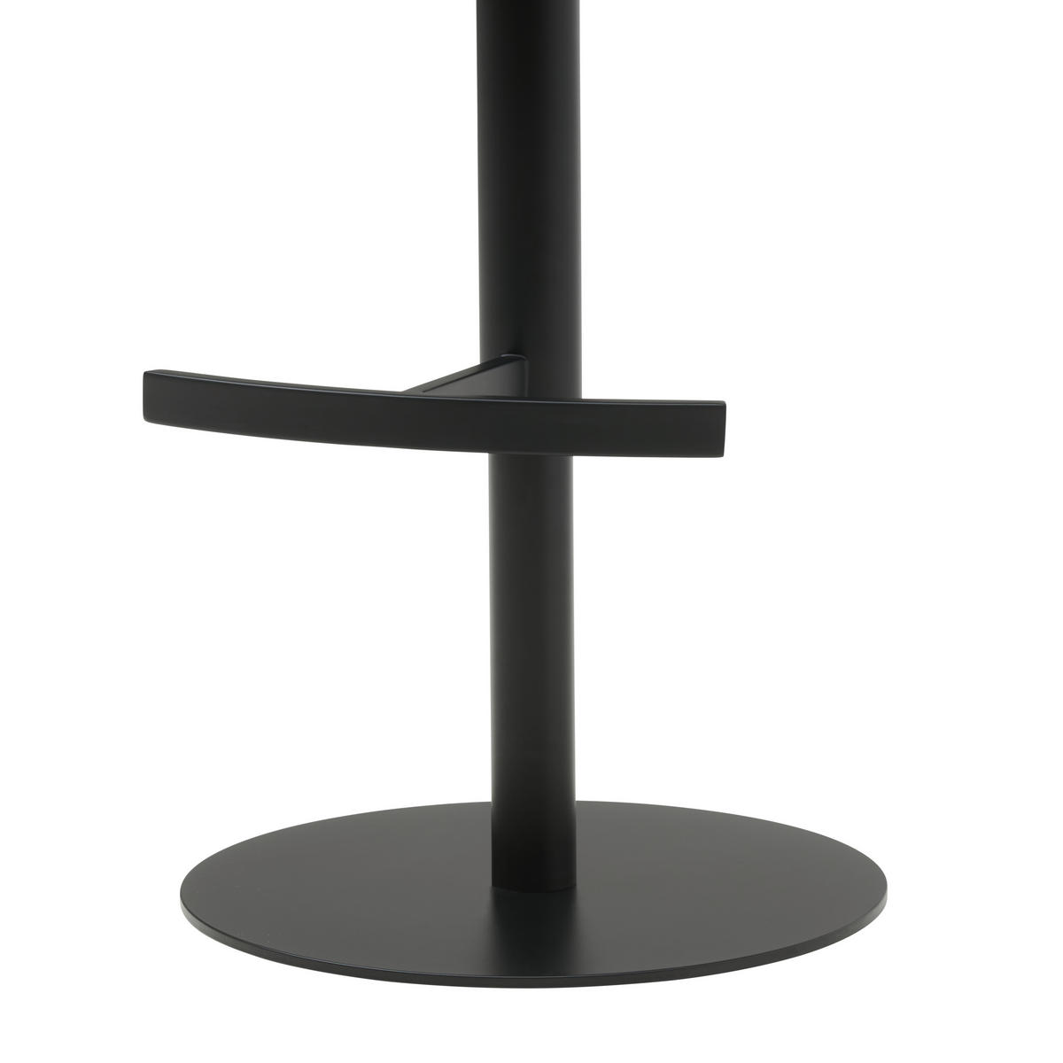 BARHOCKER Webstoff Grau, Schwarz Eisen Sitzfläche 360° drehbar  - Schwarz/Grau, KONVENTIONELL, Textil/Metall (56,5/87-112/57,5cm) - Livetastic