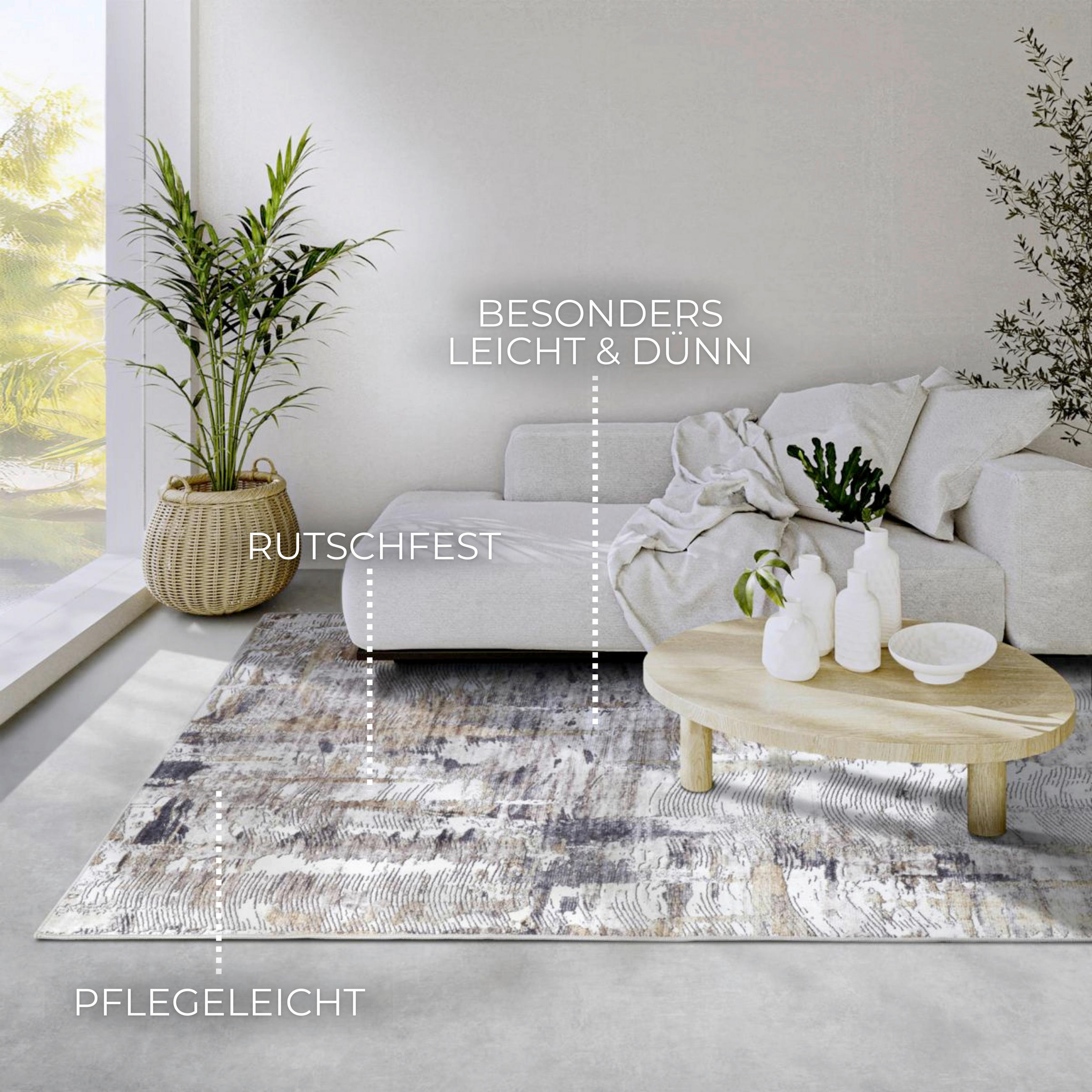 FLACHWEBETEPPICH 200/290 cm Imagination Anthrazit, Goldfarben  - Anthrazit/Goldfarben, Design, Kunststoff (200/290cm)