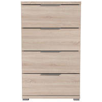 NACHTSCHRANK 46/79/42 cm  - Alufarben/Sonoma Eiche, KONVENTIONELL, Holzwerkstoff/Kunststoff (46/79/42cm) - Boxxx