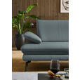 ECKSOFA in Echtleder Blaugrau  308/195 cm  - Blaugrau/Schwarz, Design, Leder/Metall (308/195cm) - Dieter Knoll