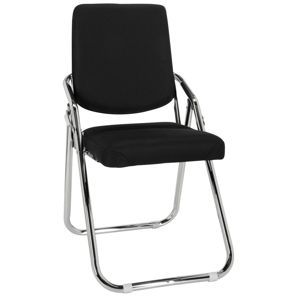 Besucherstuhl Esto Schwarz Klappbar