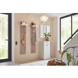 GARDEROBE 4-teilig  in 155/198/37 cm  - Eichefarben/Weiß, Design, Holzwerkstoff (155/198/37cm) - Voleo