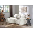 ECKSOFA  in Cord Naturfarben  - Schwarz/Naturfarben, KONVENTIONELL, Kunststoff/Textil (217/146cm) - Carryhome